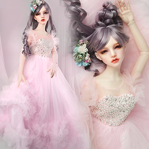 Trinity F Doll Size - Fawn Amaryllis Dress (Pink) - LE5