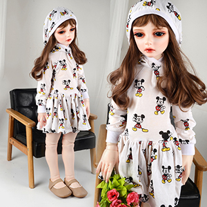 Lusion Size - Zoo Hoody Dress (White)