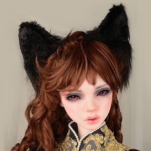 Trinity F Doll Size - Chaton Headband (Black)