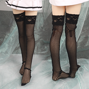 MSD - Lunelle Band Stockings (Black)