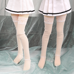 MSD - Lunelle Band Stockings (Cream)