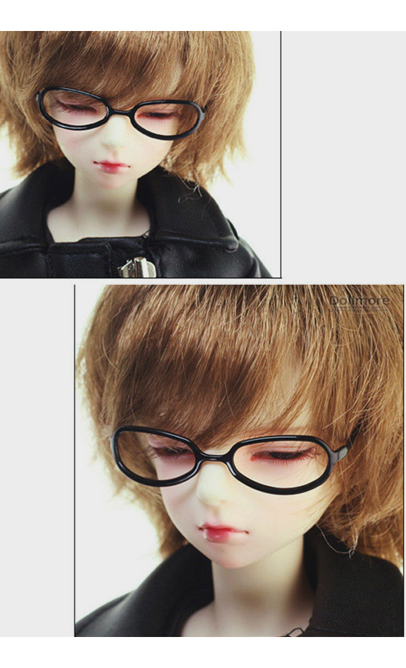 MSD - Shape Steel Lensless Frames Glasses (Black)
