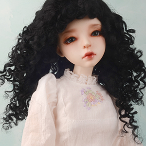 (8-9)Vellucia Mohair Wig - Black