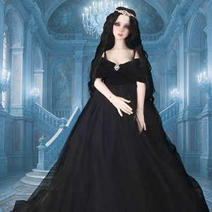 Trinity F Doll Size - Raven Lily Dress (Black)