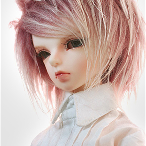 (7-8) Mohair Two Tone style wig - Wine