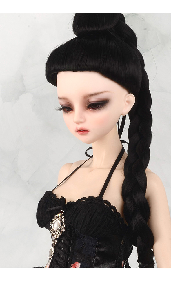 (8-9) Velmira Long Wig - Black