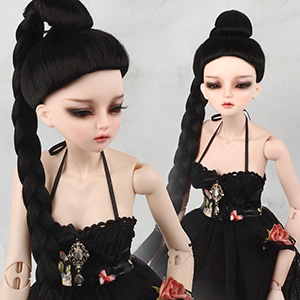 (8-9) Velmira Long Wig - Black