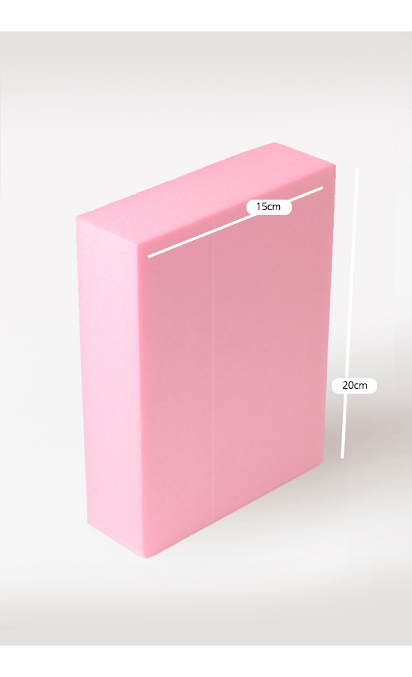 15cm X 20 cm X 5cm 아이소핑크 (Isopink/Middle)