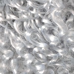 MoHair Wave String Hair (B-type): Blue Gray