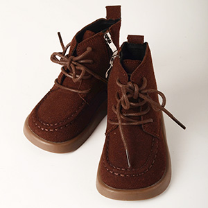 Lusion Doll Boy Shoes - Autumn Suede Walkers (D Brown)