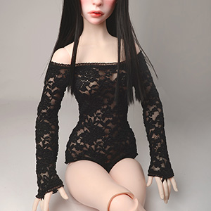 Trinity F Doll Size - Eress Simple All in one (Black)