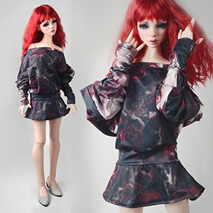 Trinity F Doll Size – Haze Off-Shoulder Dress