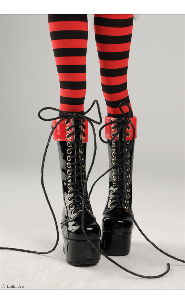 (Damage Sale) MSD - Platform Ruby Boots (Black)[C1]