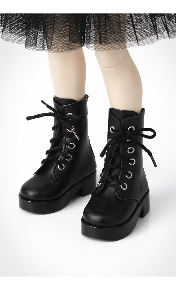 MSD - Runa Classic Lace Up Boots (Black)