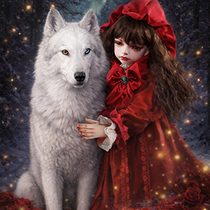 (Limited Costume) Lusion Girl Size - Crimson Reverie Dress Set - LE10