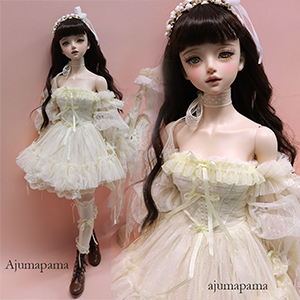 SD size - AK-424 Romantic Race Puff Dress (limited sale until February 10, 2026)