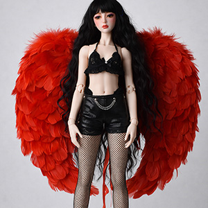 Large Fallen Angel Wings (Red)/ Width45cm X Length40cm/Fur