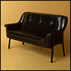 1/6 Scale USD Size Double Modern  Chair (Black)