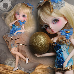 [Limited Dress] Lukia Doll Size - Margarita Blue Dress set - Compatible with LE20/12-inch dolls/Barbie dolls