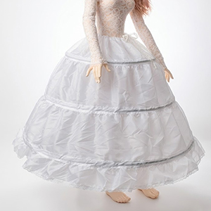 Trinity F Doll Size - Magnolia Crinoline Petticoat (White)