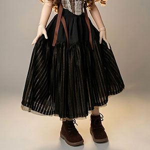 Trinity F Doll Size - Velouria Skirt (Black) - LE 7
