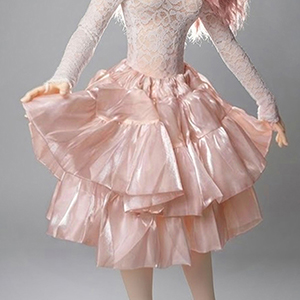 (Pre-order)Trinity F Doll Size - Peony Layered Petticoat (Pink)