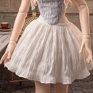(Pre-order) Trinity F Doll Size - Magnolia Skirt (White) - LE 7