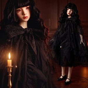 Trinity F Doll Size - Ophelia Ruffle Skirt (Black)