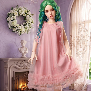 Trinity F Doll Size - Rosette Dress (Pink)