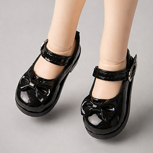 MSD - Elara Ribbon Shoes (Enamel Black)