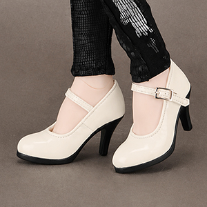 SD (high heels) Shoes - Basic Shoes (Enamel Ivory)