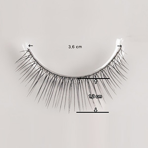 Doll Eyelashes - 17-13 (Black)