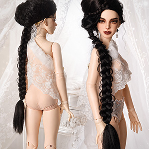 Trinity Size Long Braid Hair Piece (Black)/ Braided Decoration Hair (Length: 60cm)