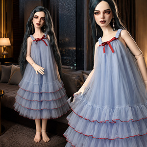 Trinity F Doll Size - Misty Ruffle Dress (Blue)