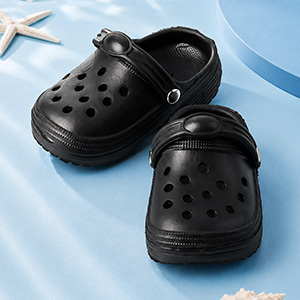 SD & MSD - Rubber Slippers (None Black)