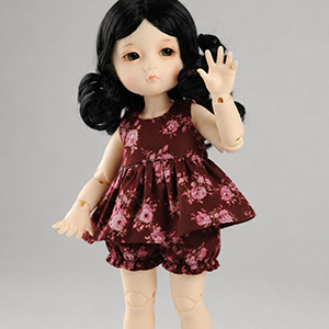 USD - Brown Floral Sleeveless Top and Bloomers / Brown Floral Sleeveless Top and Bloomers 05/2nd/01