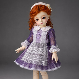 USD - Purple Mesh Dress Apron / Purple Mesh Dress with Apron 11/2nd/01