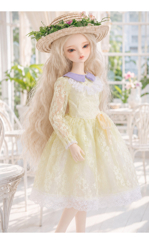 MSD - Yellow Floral Mesh Dress / Yellow Floral Mesh Dress 01/3rd/01