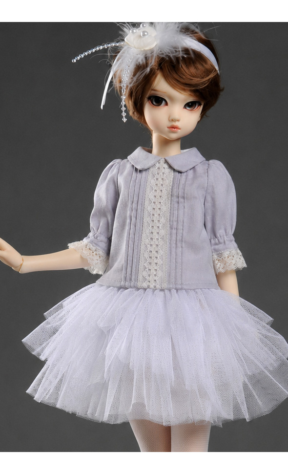 MSD - Gray Pintuck Blouse / Gray Pintuck Blouse13/3rd/01