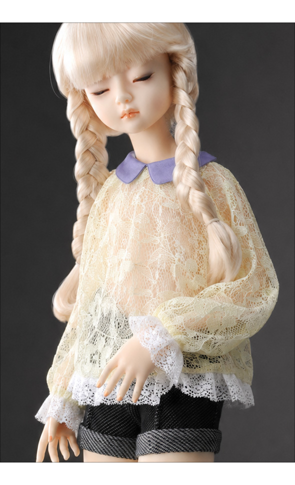 MSD21 Yellow Floral Mesh Blouse / Yellow Floral Mesh Blouse / 3rd Round / 01