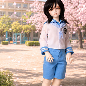 (Limited Costume)Illua Doll Size - Haru no Hikari School Uniform For Boy Set (Blue)