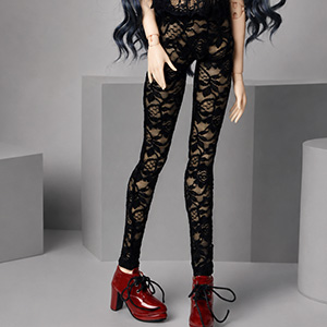 SD - Damask Lace Leggings (Black)