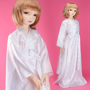 Lusion Size - Doze Kimono Gownn (White) ZZ1