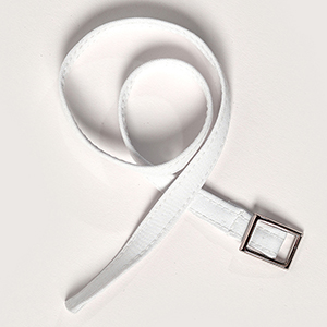 ALL Size 1cm thick Fabric Belt (White / 40cm) ZZ1