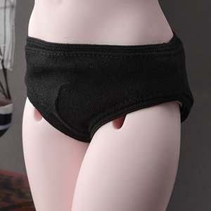MSD - Simple Triangle Boy Panties (Black) ZZ1