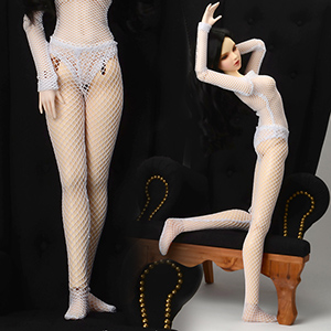 SD - Big Net Panty Stockings (White) ZZ1
