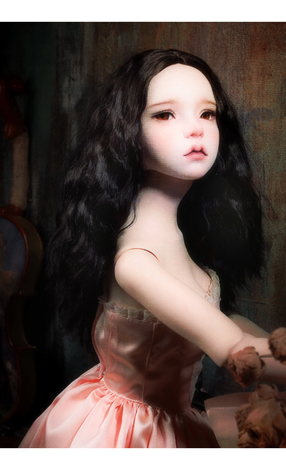 (13-14) Forest Sobazu Parting Wig (Black)