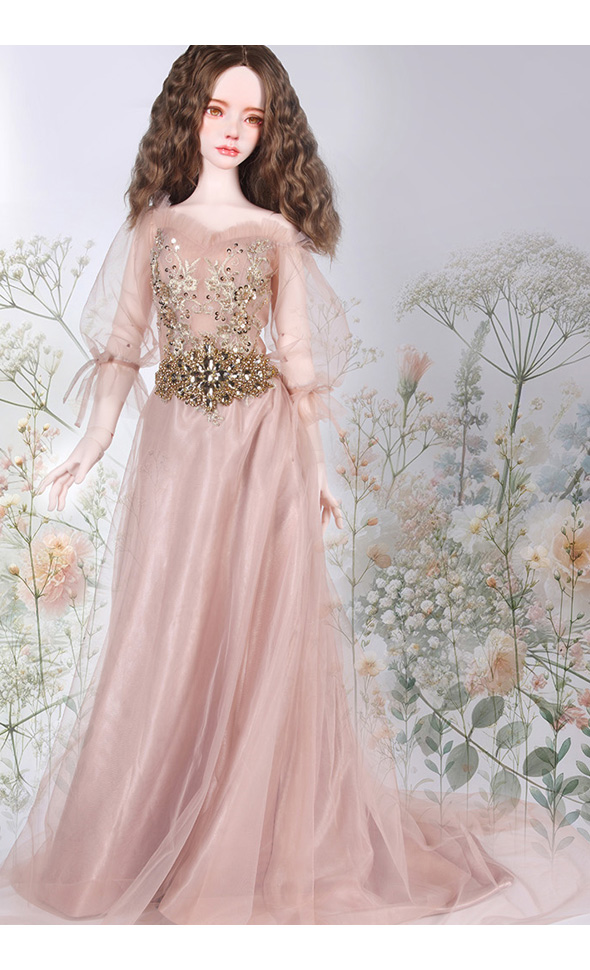 [Limited Dress] Trinity Doll F Size - Apricot Blush Dress Set - LE10