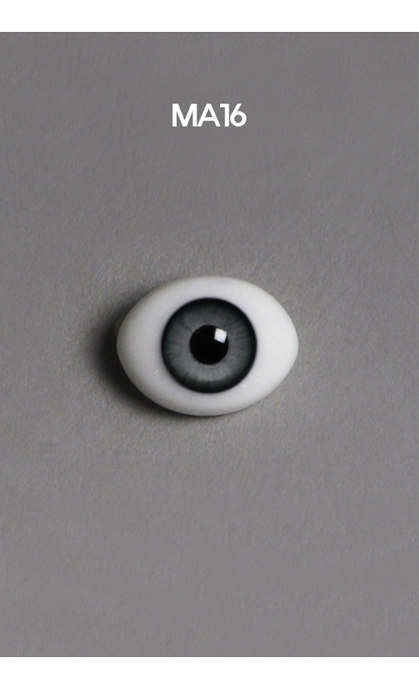 12mm Classic Flat Back Oval Glass Eyes (MA16)
