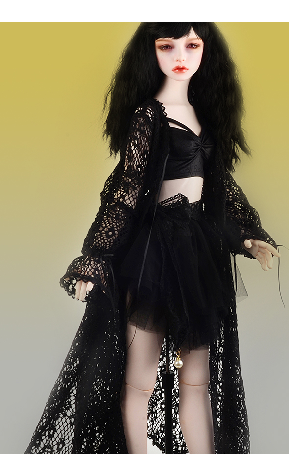 Trinity Doll F Size - Vine Ribbon Cardigan (Black)